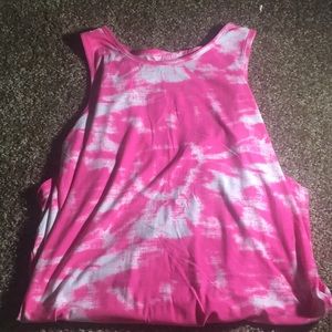 Pink and White Tye Dye dress
